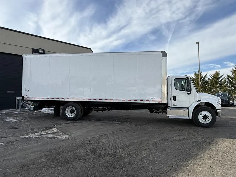 A 2025 Freightliner M2 106 representing the clean, current-model fleet Illyro Logistics runs out of its Bolingbrook, Illinois main hub.